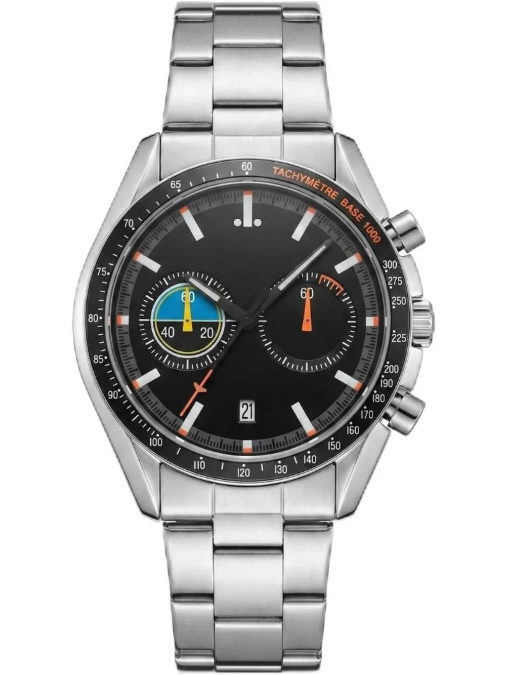 Men's Black Chronograph Classics Waterproof Sport Casual Business Wrist Watch